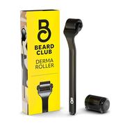 The Beard Club Derma Roller for Face, Body and Scalp - Microneedling Roller for Men and Women with 540 Titanium Microneedles - for Hair & Beard - Weighted Metal Handle - Magnetic Storage Case