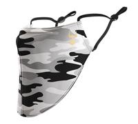 The Beard Defender Face Mask by Beard Struggle - Adjustable Beard Mask for Men with 2 Disposable Filters & Ear Saver - Beard Covers for Men (Gray Camo)