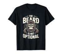 The Beard is Not Optional Funny Gorilla Beard T-Shirt