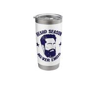 The Beard Season Never Ends, it is Always! Stainless Steel Insulated Tumbler