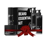 The Beard Struggle Essential Kit - Grooming Care Package for Men - Balm, Oil, Wash, Conditioner - Platinum Collection - Vanir's Wisdom