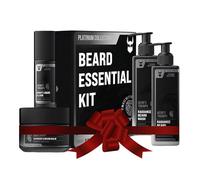 The Beard Struggle Essential Kit - Grooming Care Package for Men - Balm, Oil, Wash, Conditioner - Platinum Collection - Aesir's Triumph