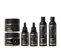 The Beard Struggle Greenlander Bundle Beard Kit - Includes Beard Cream, Beard Balm, Beard Night Oil, Beard Day Oil, Beard Wash & Beard Conditioner - Gold Collection - Asgardian Secret