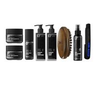 The Beard Struggle Inferno Beard Kit - Includes Oils, Balm, Butter, Wash, Conditioner, Brush, Heat Spray, and the Carbon X Heated Straightener - Vanir's Wisdom