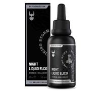 The Beard Struggle Night Liquid Elixir Beard Oil - Silver Collection - Viking Storm - Softens, Moisturizing, & Healthier Beard Growth - Vegan-Friendly Beard Growth Oil (30 ml)