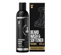 The Beard Struggle Radiance Beard Wash, Viking Storm, Silver, 240 ml | Gently Cleanses, Softens Hair, Hydrating Formula, Cologne Fragrance, Cruelty-Free & Vegan