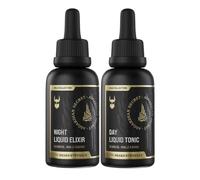 The Beard Struggle Tonic + Elixir Beard Oil Bundle - Gold Collection - Grooming Beard Oil - Softens, Moisturizers, and Strengthens Beard Growth - Pack of 2, Asgardian Secret