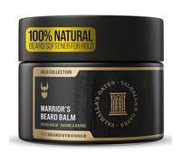 The Beard Struggle Warrior’s Beard Balm - Gold Collection, Valhalla's Gates - Non-Greasy Low-Hold Formula, Luxurious Cologne-Grade Fragrances 100% Natural and Plant-Based Ingredients - 50g