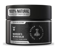 The Beard Struggle Warrior's Beard Balm, Viking Storm, 50g | Silver Collection, Non-Greasy Low-Hold Formula, Luxurious Cologne-Grade Fragrances, 100% Natural and Plant-Based Ingredients