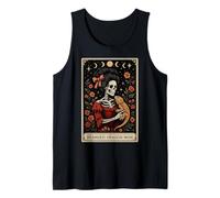 The Bearded Dragon Mom Mama Lizard Tarot Card Skeleton Tank Top