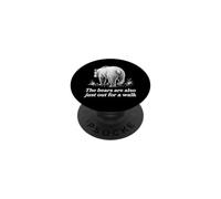 The Bears Are Also Just Out For A Walk Hiking Camping Nature PopSockets Adhesive PopGrip