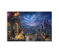The Beast And Beauty Falling in Love Poster Decorative Painting Canvas Wall Posters And Art Picture Print Modern Family Bedroom Decor Posters 12x18inch(30x45cm)