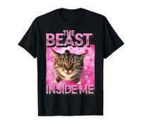 The Beast Inside Me Funny Cat Meme T-Shirt