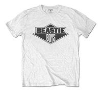 The Beastie Boys T Shirt Black and White Band Logo Official Mens White L