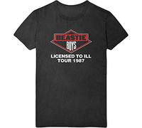 The Beastie Boys T Shirt Licensed to Ill Tour 1987 Official Mens Black S