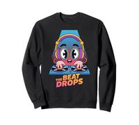 The Beat Drops Dj Mixer Music Fun Sweatshirt