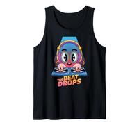 The Beat Drops Dj Mixer Music Fun Tank Top