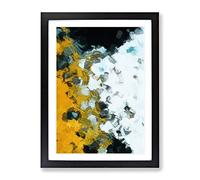 The Beat Goes On Abstract Framed Print for Living Room Bedroom Home Office Décor, Wall Art Picture Ready to Hang, Black A3 Frame (34 x 46 cm)