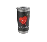 The Beat Goes On Dabbing Heart with Pacemaker Recipient Stainless Steel Insulated Tumbler