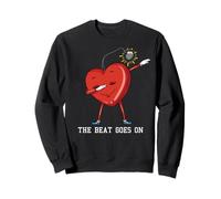 The Beat Goes On Dabbing Heart With Pacemaker Recipient Sweatshirt