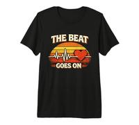 The Beat Goes On - Heart Attack Survivor - Cardiac Recovery Premium T-Shirt