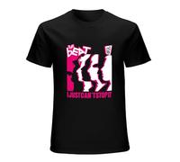 The Beat I Just Can't Stop It Band Logo Mens T-Shirt Printed Graphic Top Unisex Black Tee XL