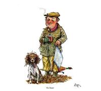 "The Beater" Shooting Greeting Card by Bryn Parry