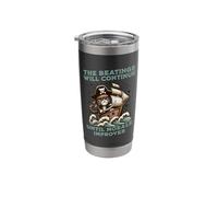 The Beatings Will Continue Until Morale Improves Stainless Steel Insulated Tumbler