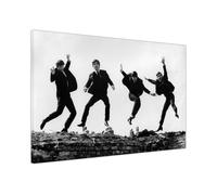 The Beatle Boost Jumping Quote Iconic Celebrity Wall Art Prints - Stylish Canvas Decor for Office, Bedroom, Home Large (76 x 51 cm - 30" x 20" inch)