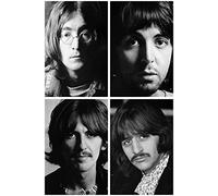 The Beatles - 4 x Individual Huge Photo Posters - Heavy Duty Wall Decoration 24x16 inch Similar to A2 John Lennon Paul McCartney George Harrison Ringo Starr White Album