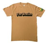 The Beatles 70s Retro Logo T-Shirt in Light Sand | Size: Small The Beatles Light Sand S