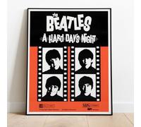 The Beatles A Hard Days Night Movie Film Promo Poster : A Huge 30"x24" Poster Print Vintage Retro Reproduction Perfect For Any Room : BRING YOUR WALLS TO LIFE ! #2