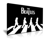 The Beatles Abbey Road Canvas Wall Art Picture Print - For Beatles Music Fans Modern Home Office Hotel Decoration (M: 60cm x 40cm)