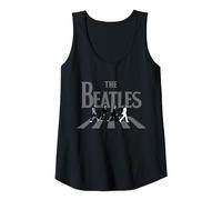 The Beatles - Abbey Road Greyscale Album Cover Tank Top, Women, Black, Small