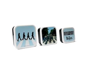 The Beatles Abbey Road Sign Set of 3 Snack Boxes in Blue The Beatles Blue