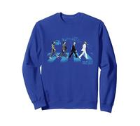 The Beatles - Abbey Road street blues Sweatshirt, Adult Unisex, Royal Blue, Medium