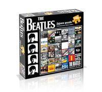 the Beatles Album Covers Collage 1000 piece Puzzle, Grayscale