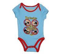 The Beatles Grow Baby Yellow Submarine Portholes Official 0 To 24 Months, Light Blue, Large