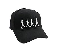 The Beatles Baseball Cap Abbey Road chrome Silhouettes Official Black Strapback