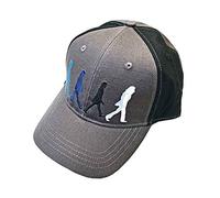The Beatles Baseball Cap Abbey Road Figures Official 2 Tone Grey Strapback One Size