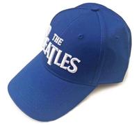 The Beatles Baseball Cap Classic Drop T Band Logo Official Mid Blue One Size