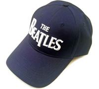 The Beatles Baseball Cap Classic Drop T Band Logo Official Navy Blue One Size