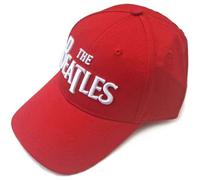 The Beatles Baseball Cap Classic Drop T Band Logo Official Red One Size