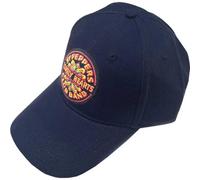 The Beatles Baseball Cap Sgt Pepper Drum Band Logo Official Navy Blue One Size