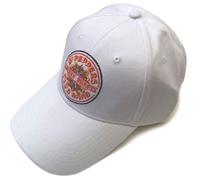 The Beatles Baseball Cap Sgt Pepper Drum Band Logo Official White One Size