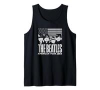 The Beatles - Beatles American Tour 1969 Group with Flag Tank Top