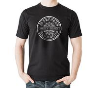 The Beatles Black Mens T Shirt (SGT Pepper Mono Design), Beatles T Shirt. Machine Washable Retro T Shirt Men/Tshirt Men. Beatles Gifts and Band T Shirts for Men - Genuine Merchandise