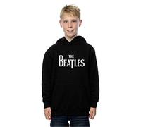 The Beatles Boys Drop T Logo Hoodie 7-8 Years Black
