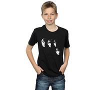 The Beatles Boys Four Heads T-Shirt 12-13 Years Black