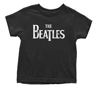 The Beatles - Boys/Girls Drop T Shirt, Black/White, 12 Months